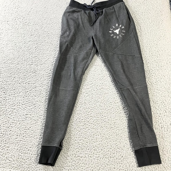 Under Armour Pants Mens Medium Gray Project Rock All Day Hustle Joggers Athletic - Picture 1 of 8